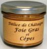 Délice de chataigne, foie gras et cèpes