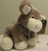 Ane peluche marron et blanc