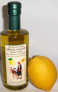 Huile d'olive aromatisée citron en 25cl