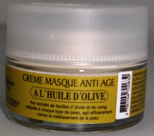 Crème masque à l'huile d'olive