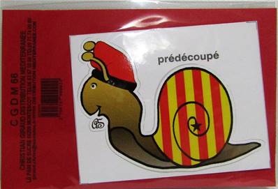 Sticker escargot catalan