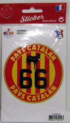 Sticker rond pays catalan 66