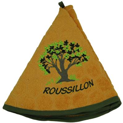 Essuie Mains rond olivier abricot Roussillon