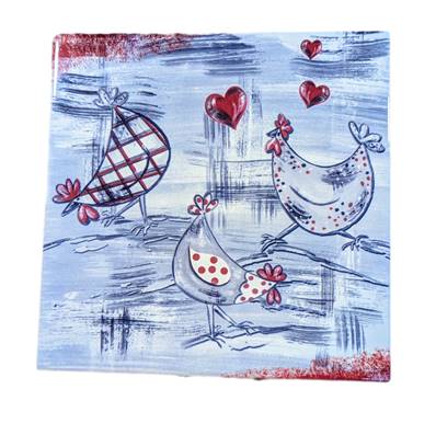 Dessous de plat poule