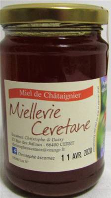 Miel de châtaignier 350gr
