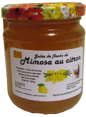 Gelée mimosa/citron 250gr