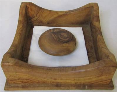 Porte-serviette bois d'olivier