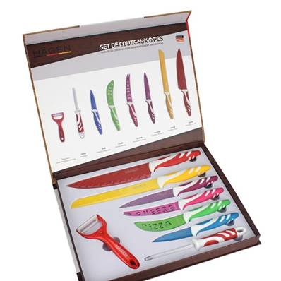 Service couteaux 8 pièces Hägen multicolore
