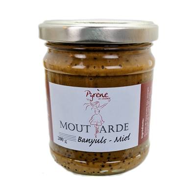 Moutarde Banyuls miel 200gr