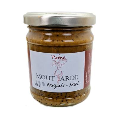 Moutarde Banyuls miel 200gr