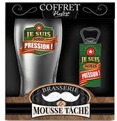 COFFRET VERRE BIERE "SOUS PRESSION"