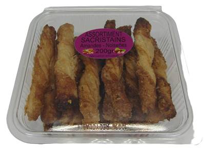 Assortiment sacristains amandes noisettes