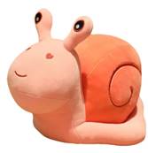 Escargot peluche rose grand