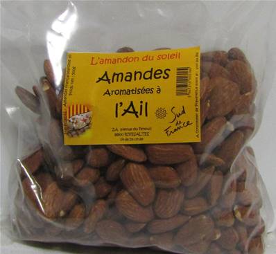 Amandes à l'aïl 500gr