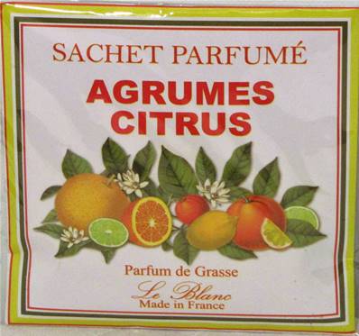 Sachet parfumé agrumes