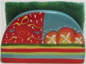 Porte éponge multicolore