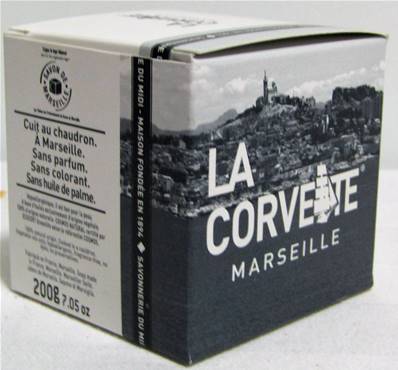 Savon Marseille cube 200gr boite carton