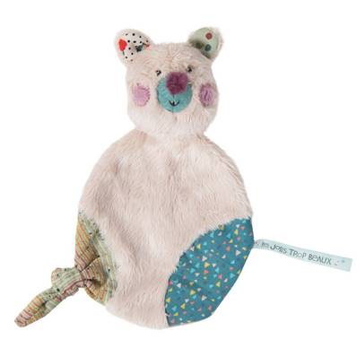 Doudou ours crème "jolis trop beaux" Moulin Roty