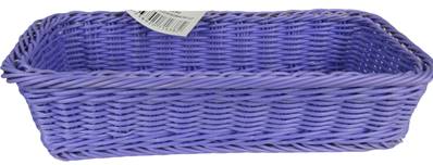 Baneton mauve rotin synthétique L27