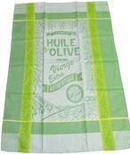 Torchon jacquard huile d'olive