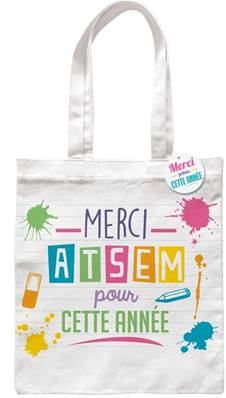 SAC TOTE BAG "MERCI ATSEM"