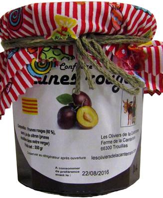 Confiture prunes rouges 350gr