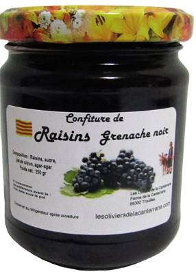 Confiture raisin noir 250gr