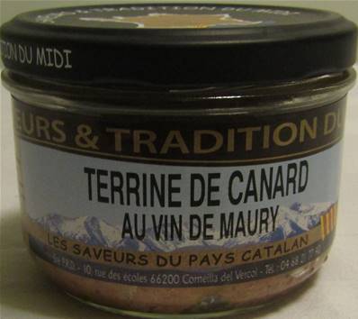 Terrine de canard au Maury
