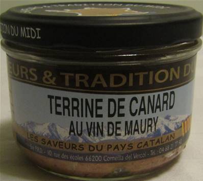 Terrine de canard au Maury