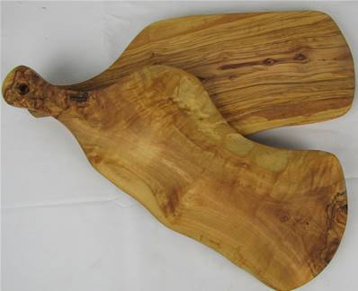 Planche rustique avec manche bois d'olivier 35x18