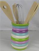 Pot à couverts multicolore