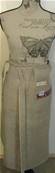 Tablier taille lin beige "sommelier"
