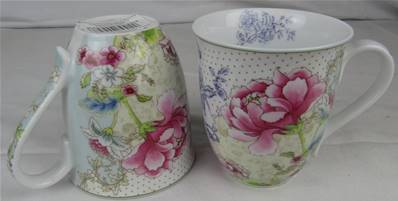 Mug porcelaine chinoiseries