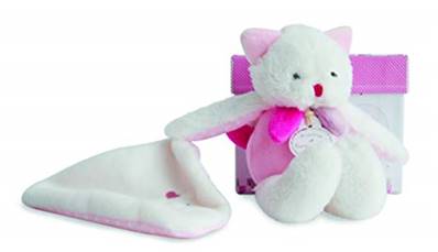 Doudou mini chat rose les gommettes
