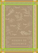 Torchon Herbier Vert Lin 50x70cm