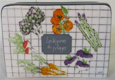PORTE EPONGE + EPONGE 'POTAGER' 12.4 X 4.7 X H.8.7 CM