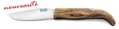Couteau pliant Pallarés pedraforca bois d'olivier acier