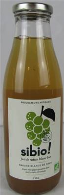 Jus de raisin Blanc 75cl BIO