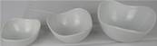 Ensemble de 3 petits raviers porcelaine blanche 3 tailles