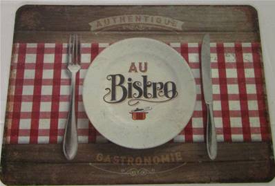 Set de table au bistrot 30x42