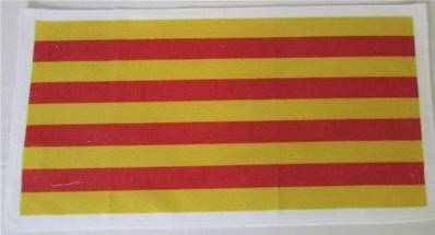 Lavette 21x41 drapeau catalan