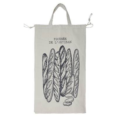 SAC A PAIN EN TOILE XXL 70X40X20CM