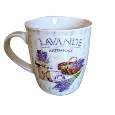 MUG Livia Lavande artisanale D.8.5 X H.9.5 CM / 325 ML