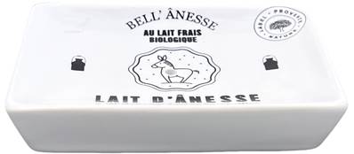PORTE-SAVON plat CÉRAMIQUE LAIT D'ANESSE NOIR ET BLANC