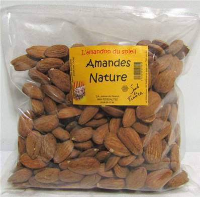 Amandes nature 500gr