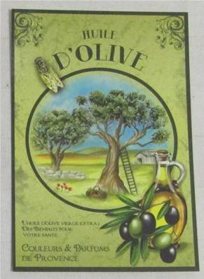 Carte postale huile d'olive