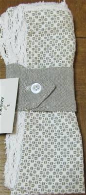 Serviette et rond de serviette Clémence
