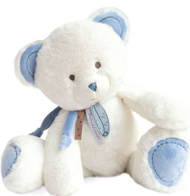 Ours bleu et blanc attrape-rêves 40cm Doudou et Compagnie