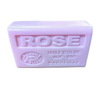 Savon nu 125gr rose huile d'olive bio
