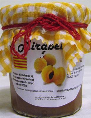 Confiture de mirabelles 350gr